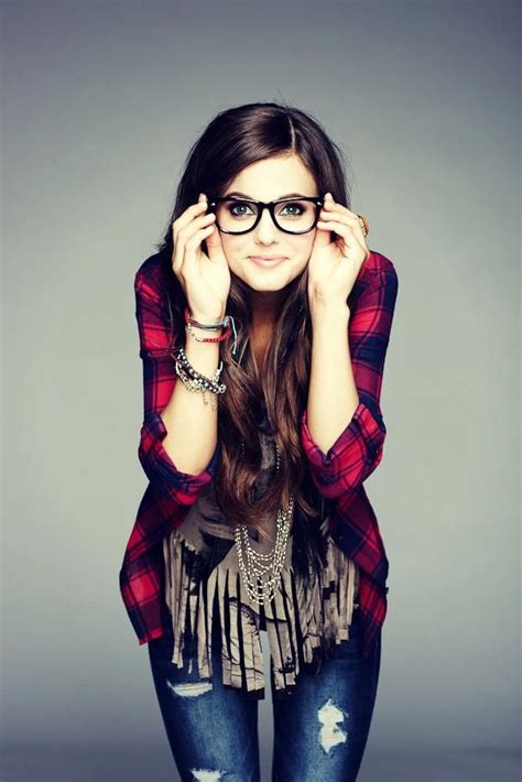 ha this look is cute too bad i just look nerdy and not at all hipster