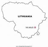 Lituania Litauen Cartine Nazioni Landkarten Landkarte Geografie Malvorlage Kategorien Gratismalvorlagen Disegnidacoloraregratis Stampa sketch template