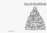 Christmas Cards Card Coloring Printable Color Pages Kids Print Make Template Fun Own Templates Printables Holiday Printablechristmas Coloringhome Visit Getdrawings sketch template