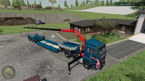 man tgs palfinger crane  fs farming simulator  mod fs mod