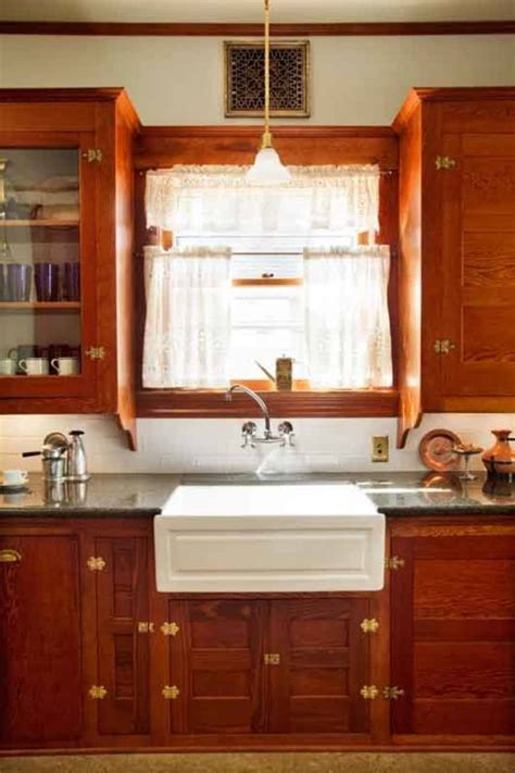 craftsman kitchen cabinets  amish arts  crafts cupboard interior design news