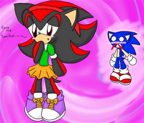 Sonic The Hedgehog Images Shadow Wearing Amys Old Clothes