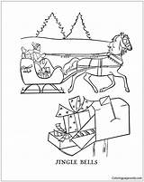 Jingle Bells Coloring Pages Color Christmas Getdrawings Drawing Coloringpagesonly sketch template