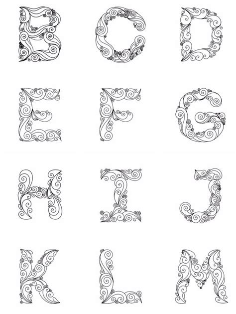 quilled templates letters  letters patterns