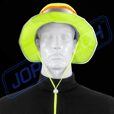 Orange Lime Construction Hat Ventilated Reflective Safety Boonie