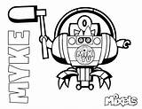Mixels Coloring Series Myke Pages Activity Tribe Pdf sketch template