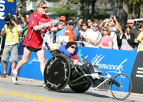 dick hoyt and his disabled son rick create a bond through racing sports illustrated