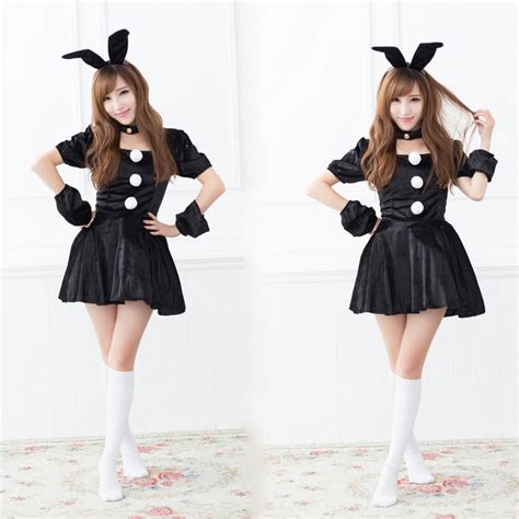 sexy bunny costume adult tuxedo rabbit halloween fancy dress cosplay