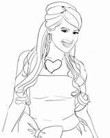 School High Musical Ashley Tisdale Coloring Stunning sketch template