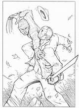 Jason Coloring Freddy Pages Vs Michael Myers Krueger Deviantart Friday Pencils 13th Adult Color Colouring Printable Getcolorings Template sketch template