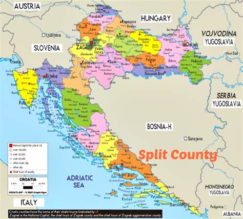 croatia maps  find split town   holiday destination