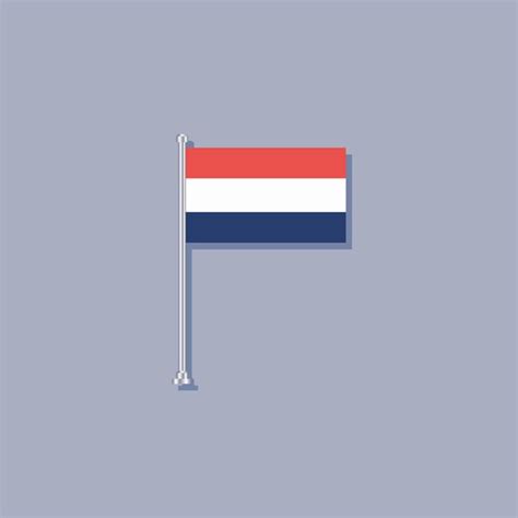 premium vector illustration of netherlands flag template