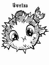 Puffer Coloring sketch template