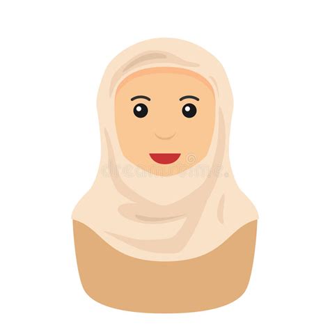 muslim woman wearing a niqab stock vector illustration