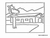 Community Buildings Motel Coloring Pages Colormegood sketch template