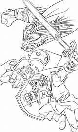 Zelda Coloring Link Pages Legend Dragon Line Lineart Boys Drawing Choose Board sketch template