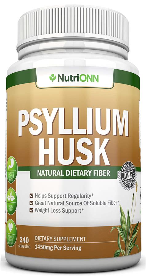 psyllium husk capsules mg  serving  capsules premium