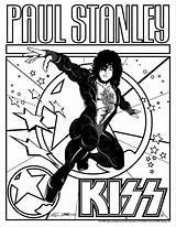 Kiss Coloring Pages Band Book Colouring Photobucket Paul Stanley Books Party Choose Board Kids Adult Manzanares Jerry Track List S203 sketch template