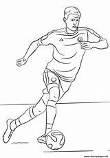 Coloring Pages Soccer Thomas Muller Printable Print sketch template