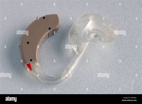 siemens   ear hearing aid  ear mould stock photo alamy