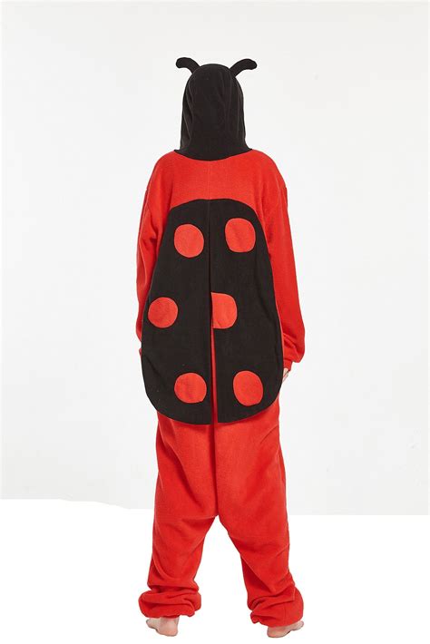 ladybug role play halloween costume cosplay jumpsuit polar