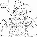 Coloring Cowboy Pages Surfnetkids sketch template