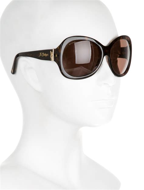 Bvlgari Swarovski Embellished Tortoiseshell Sunglasses Accessories