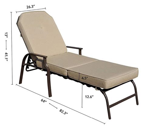 Outdoor Pool Patio Furniture Chaise Lounge Chair W Cushion Buy Pool