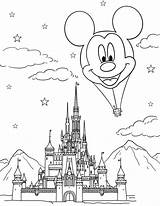Disney Coloring Pages Printables Kids Castle Sheets Choose Board Princess sketch template