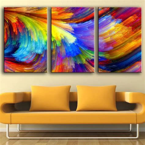 hd abstract  piece canvas prints painting spot  pattern paint  rainbow oil painting