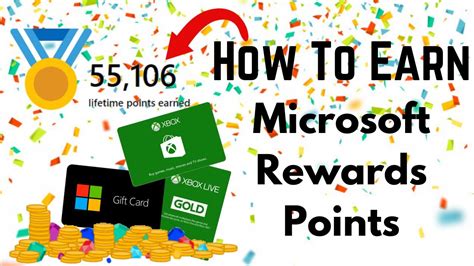 earn microsoft rewards points  pc   gift cards xbox gold  youtube