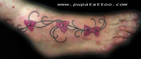 Tatuaje Enredadera En El Pie Pupa Tattoo Granada