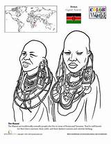 Maasai Activities Culture sketch template