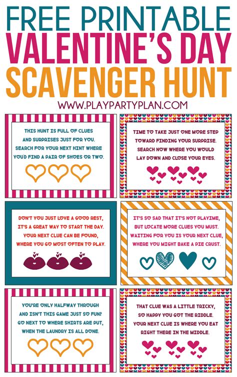 scavenger hunt clues  husband   house scavenger ideas