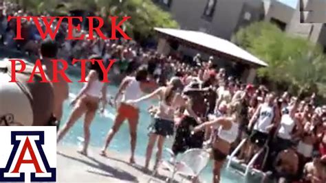 Twerk Pool Party University Of Arizona Youtube