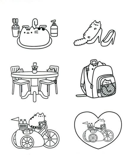 autumn pusheen coloring page  printable coloring pages  kids
