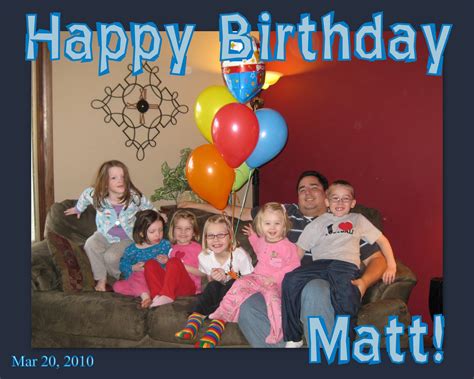 game  happy birthday matt