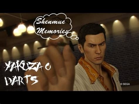 yakuza  darts demo shenmue memories youtube