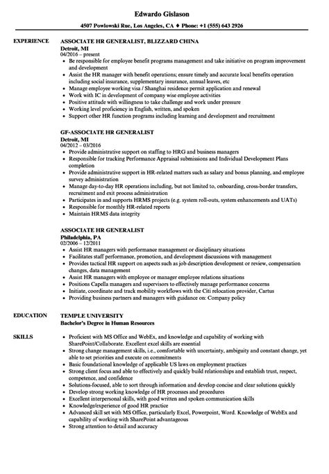 hr generalist resume resume examples job resume examples resume