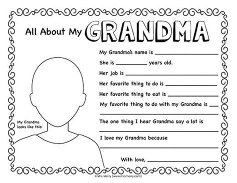 grandmother printable