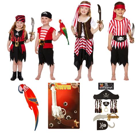 pirate fancy dressing  costume children outfit caribbe