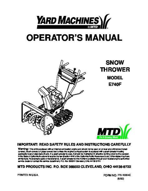 mtd snowblower parts manual powenfi
