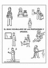Profesiones Oficios Disenos Ensenar Maravillosos sketch template