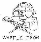 Coloring Waffles sketch template