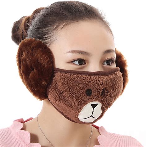 wholesale    unisex winter ear warmers mask adjustable plush lovely