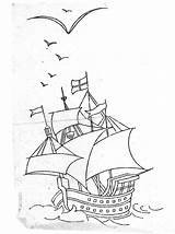 Mayflower Coloring Drawing Ship Comments Getdrawings Coloringhome sketch template