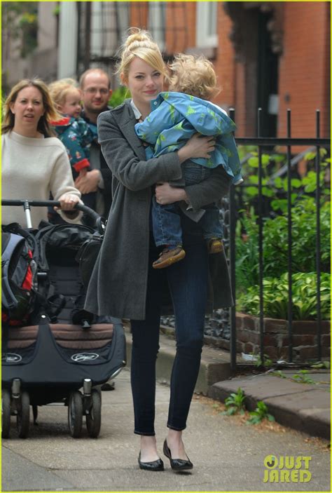 Emma Stone Carries Andrew Garfield S Nephews Photo 2655318 Emma