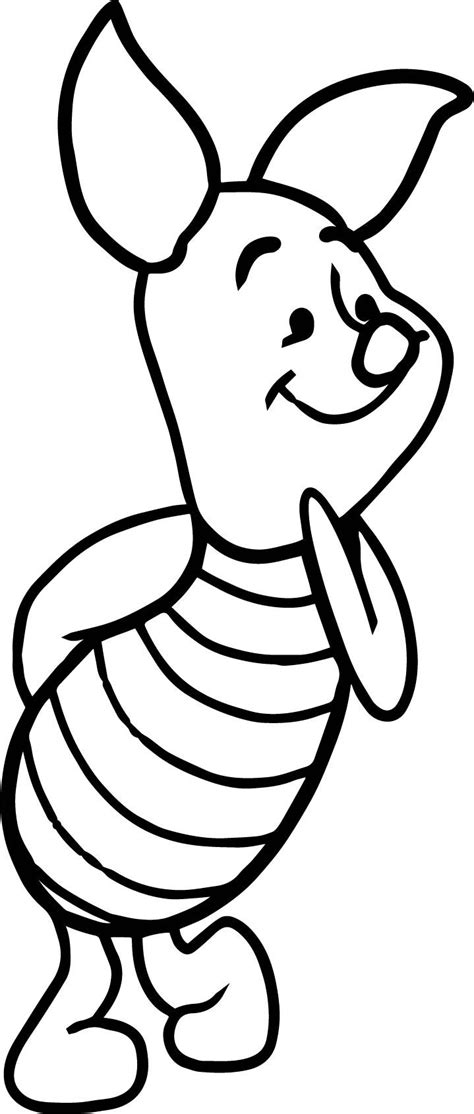nice draw piglet  winnie  pooh step coloring page fall coloring