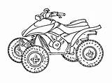 Quad Atv Coloring Pages Printable Transportation Drawing sketch template