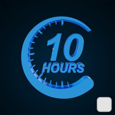 premium psd  hour clock icon  illustration